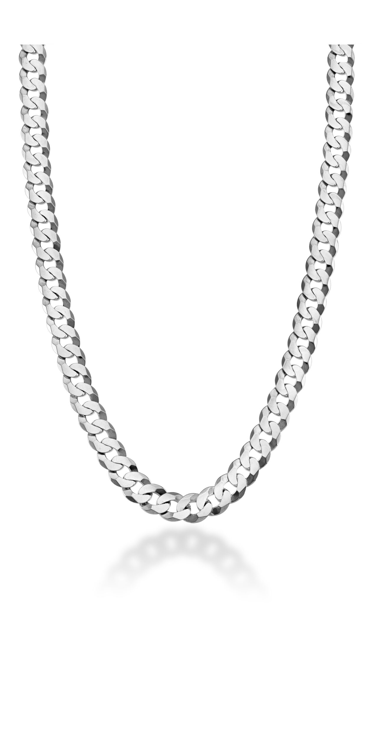 Sterling silver Byzantine chain bracelet with interlocking link design, handmade Italian craftsmanship