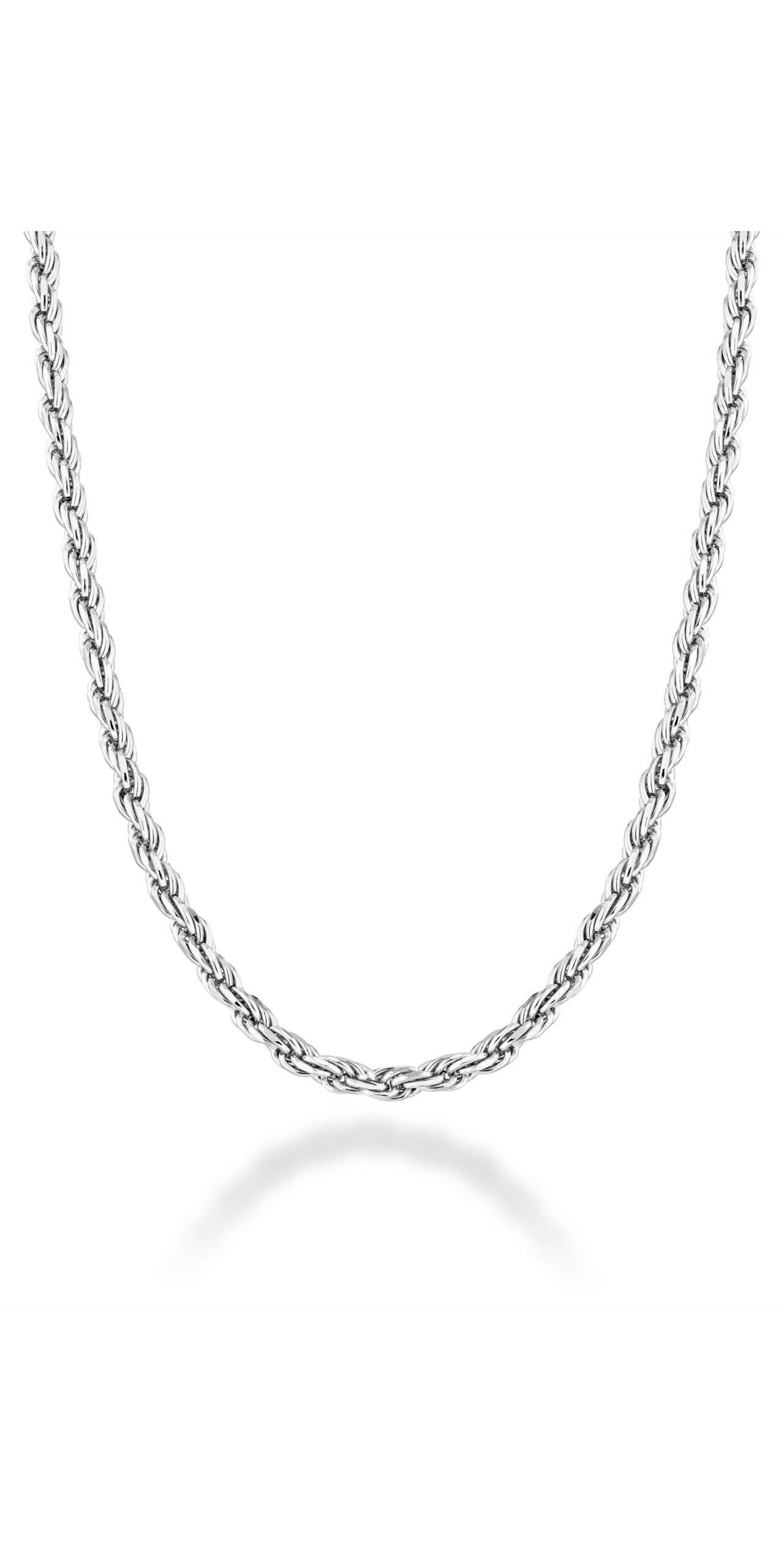 Sterling silver Byzantine chain bracelet with interlocking link design, handmade Italian craftsmanship