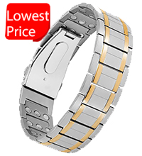 Adjustable pure copper magnetic therapy bracelet with cubic zirconia accents and neodymium magnets