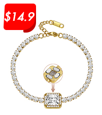 Adjustable pure copper magnetic therapy bracelet with cubic zirconia accents and neodymium magnets