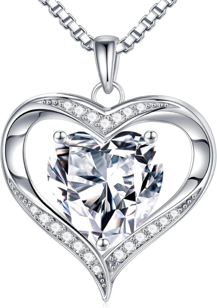 Heart Moissanite Necklace for Mother's Day 2026