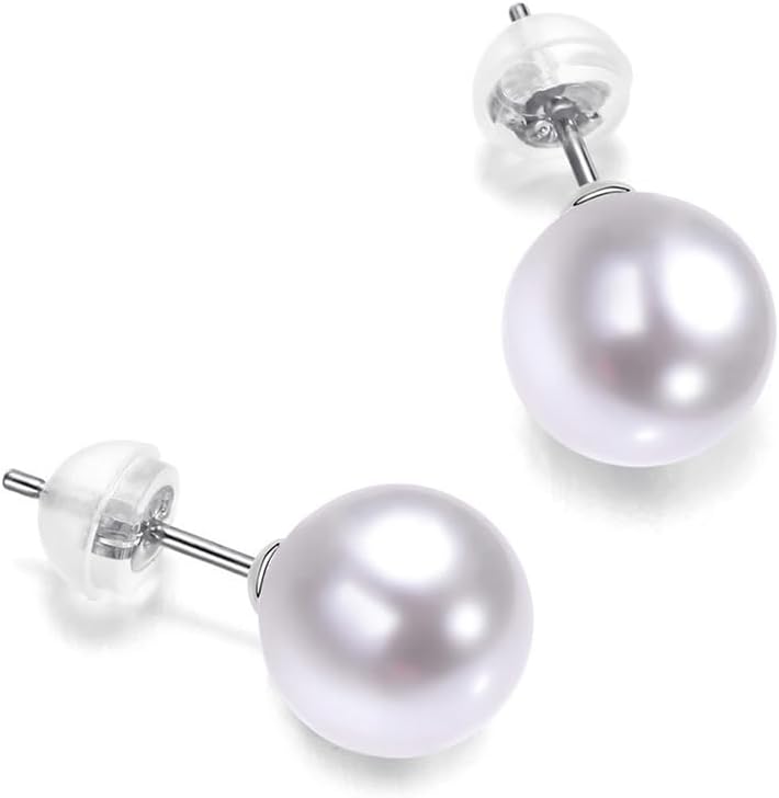 Pearl Stud Earrings 18K Gold for Mother's Day 2026