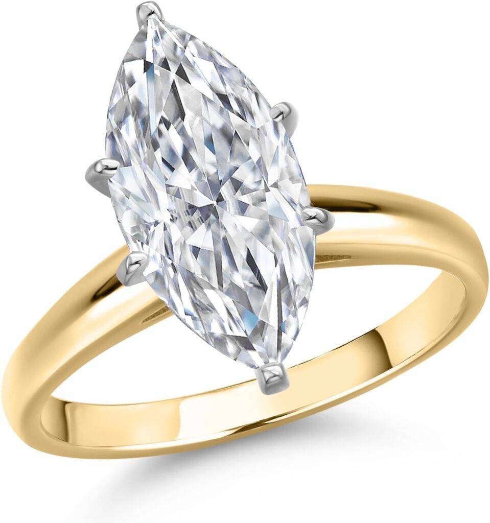 Lab Grown Diamond Solitaire Ring 14K Gold 2025