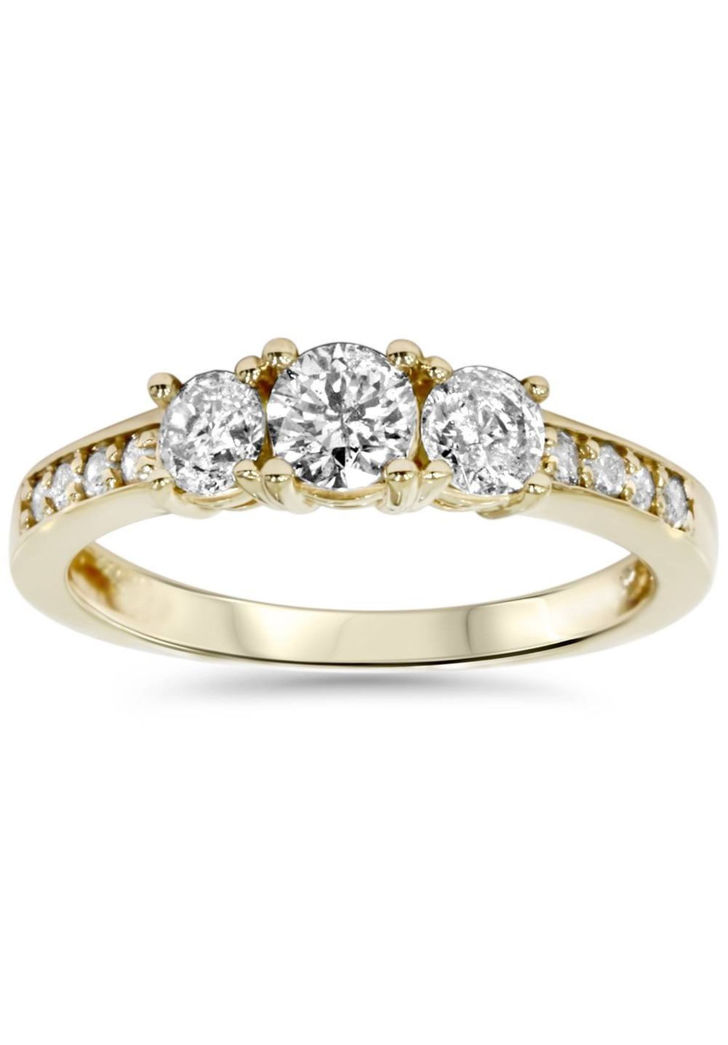 4 carat diamond eternity wedding ring in 14K white gold with classic band design