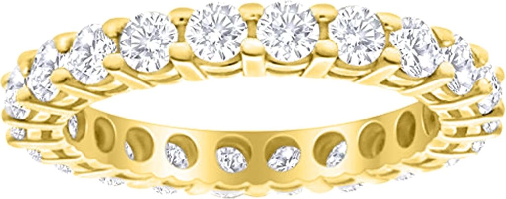3 Carat Round Diamond Eternity Ring for Anniversaries
