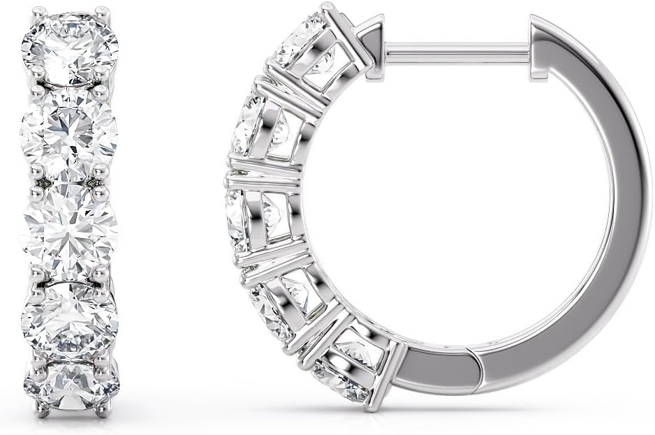 Diamond Hoop Earrings for Women 2026
