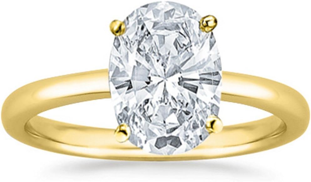 Lab Grown Oval Diamond Engagement Ring 2026