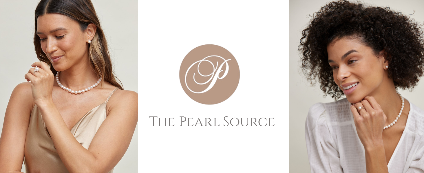 Japanese Akoya pearl pendant necklace with 14K gold chain, classic white cultured pearl on delicate gold setting