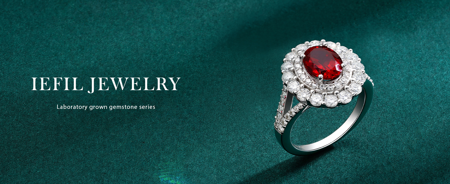 Sterling silver birthstone ring with lab-created moissanite stone, rhodium plating, modern setting